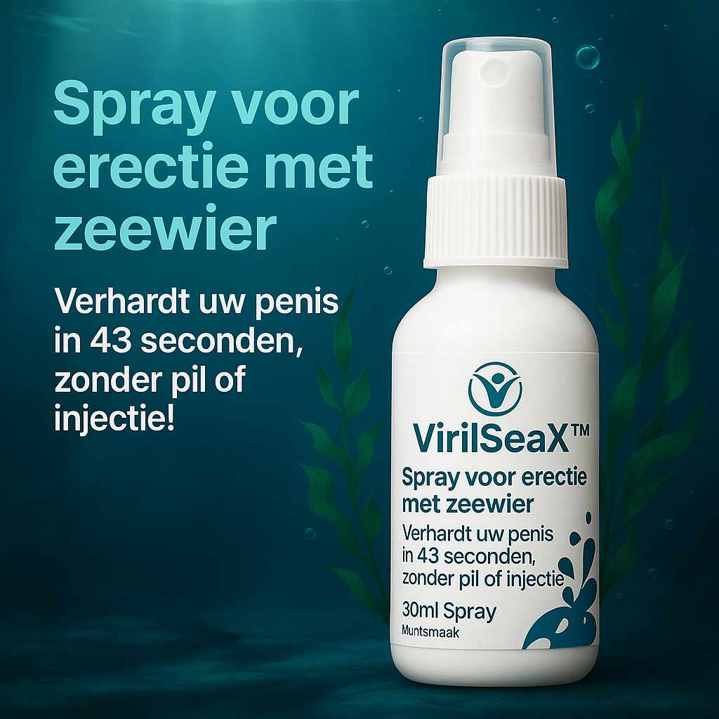 VirilSeaX™ Erectiespray met Zeewier | Verhardt je penis in 43 seconden – zonder pil of injectie!