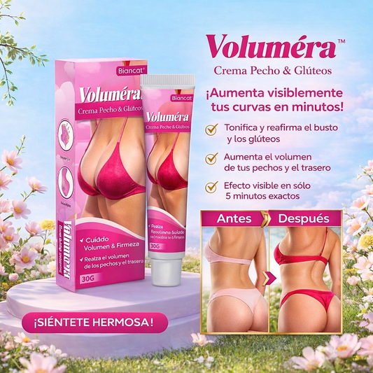 Voluméra™ Crema Pecho & Glúteos | ¡Aumenta visiblemente tus curvas en pocos minutos!