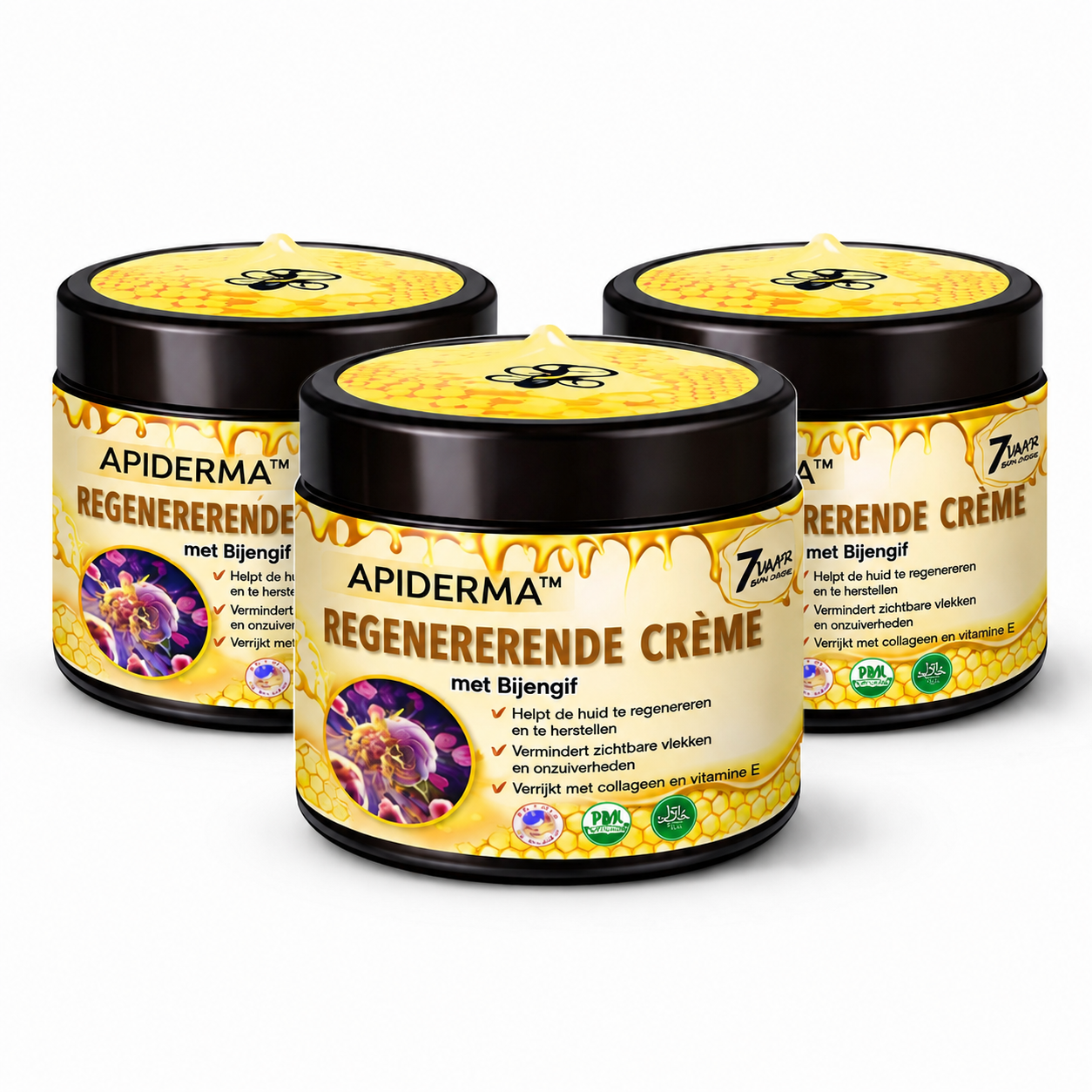 APIDERMA™ Regenererende Crème met Bijengif | Laat rimpels en verslapping in 3 minuten verdwijnen!