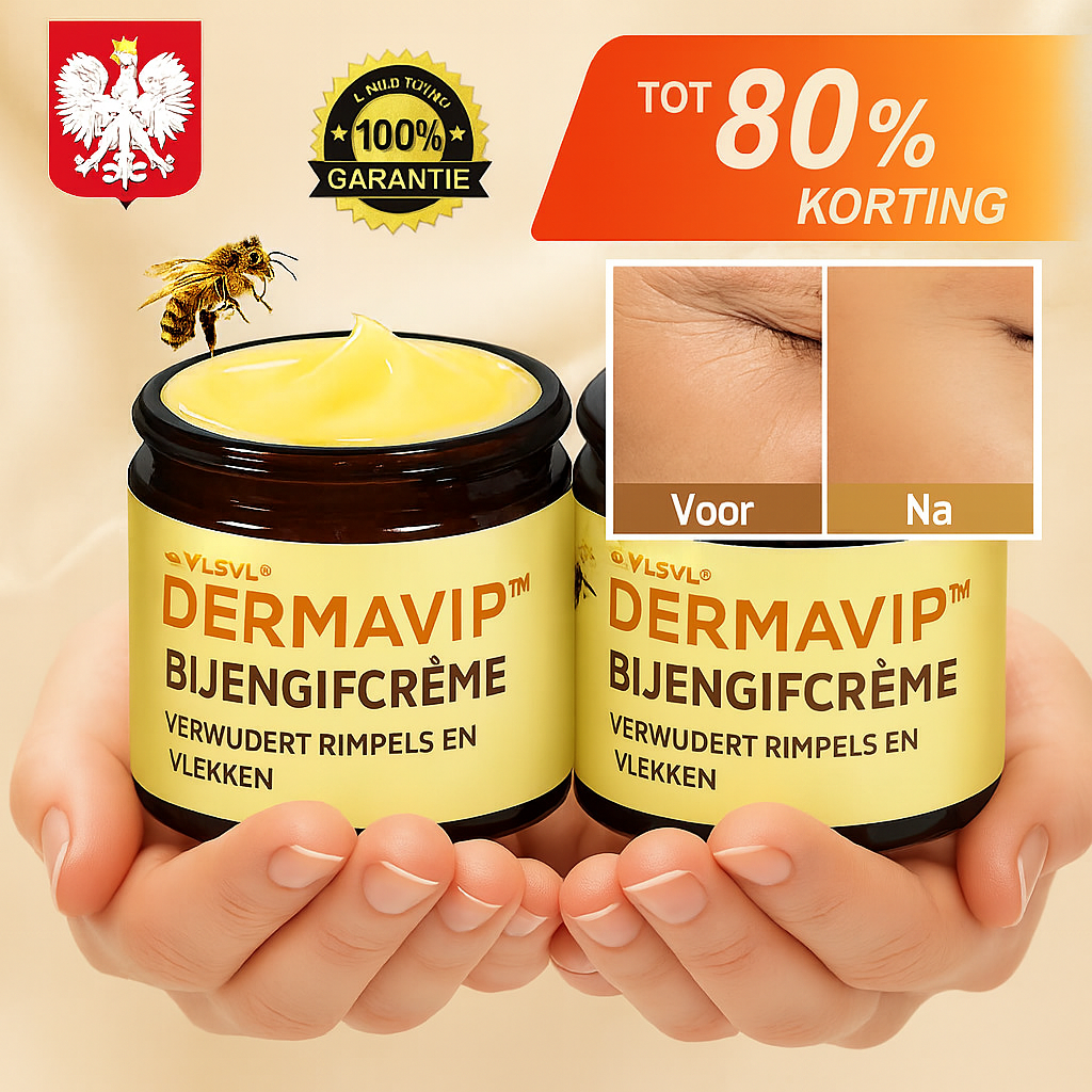 Dermavip™ Crème met Bijengif | Verwijdert rimpels en vlekken in 3 minuten – goedgekeurd door dermatologen!