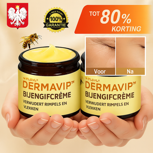 Dermavip™ Crème met Bijengif | Verwijdert rimpels en vlekken in 3 minuten – goedgekeurd door dermatologen!