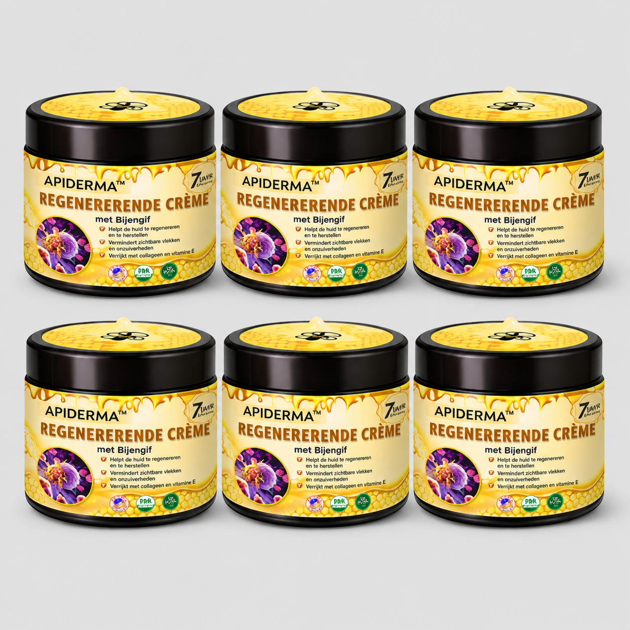 APIDERMA™ Regenererende Crème met Bijengif | Laat rimpels en verslapping in 3 minuten verdwijnen!
