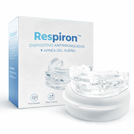 Respiron™ Dispositivo Anti-Ronquidos y Apnea del Sueño | ¡Respire libremente y duerma profundamente desde la primera noche!
