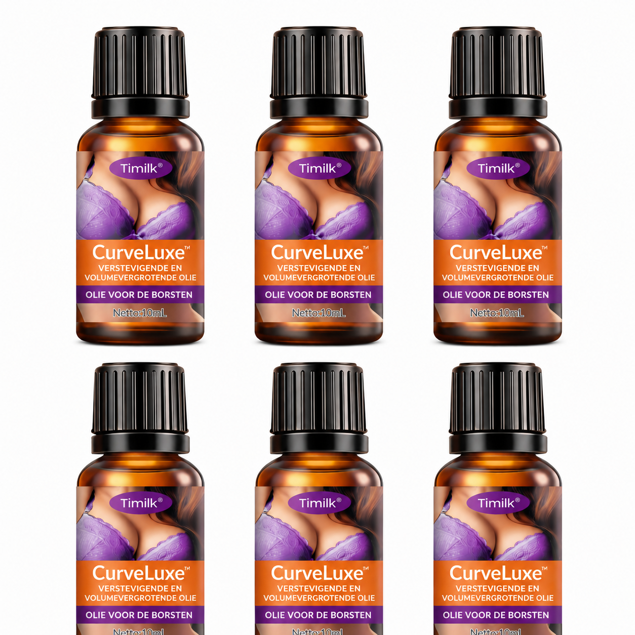 CurveLuxe™ Buste Vormgevende Olie | Vorm en geef uw borst meer volume in 10 minuten!